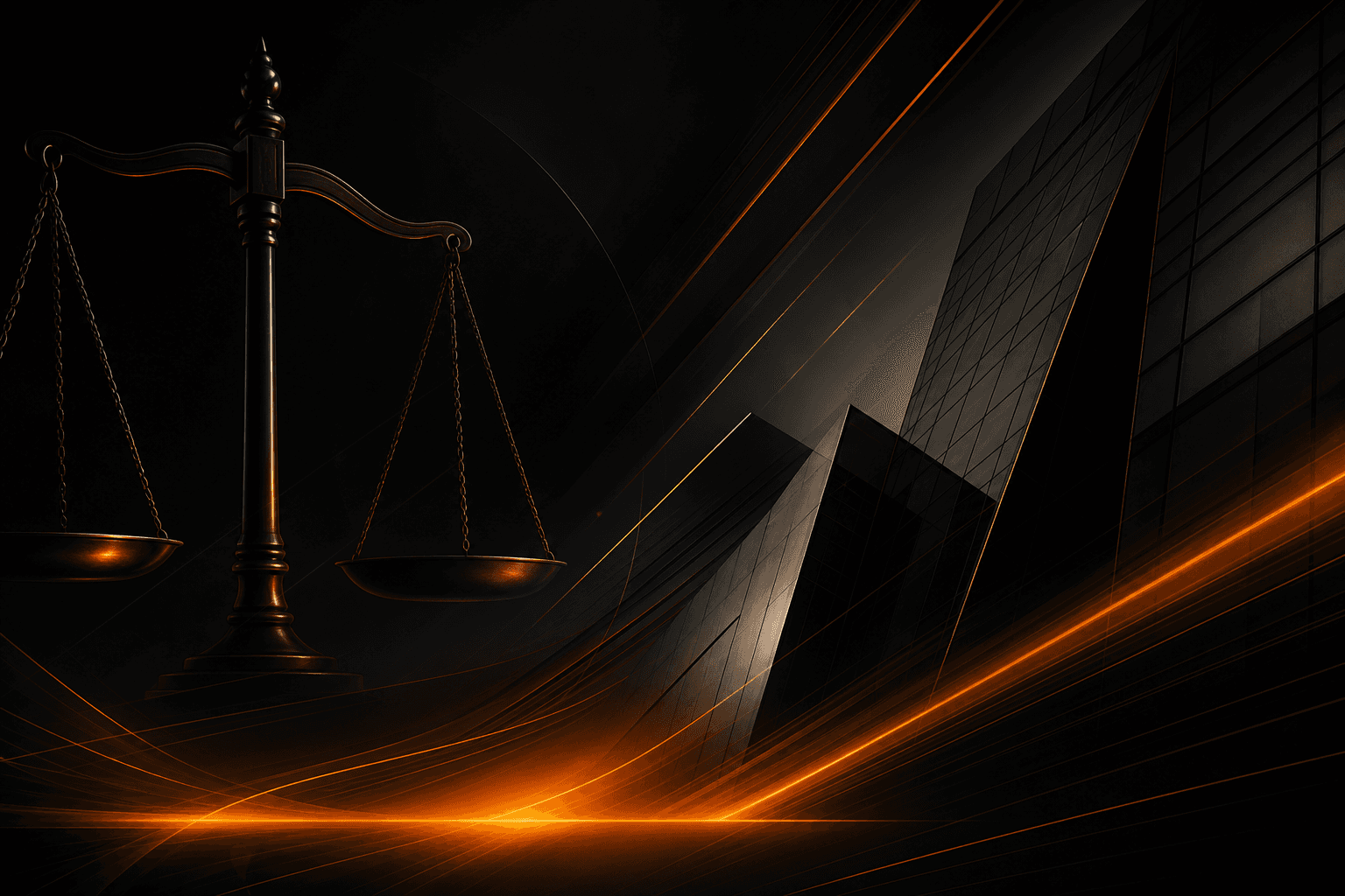 Hero image: abstract legal and compliance backdrop